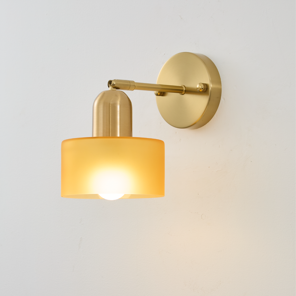 Bauhaus Colored Glass Wall Light | Ormexis
