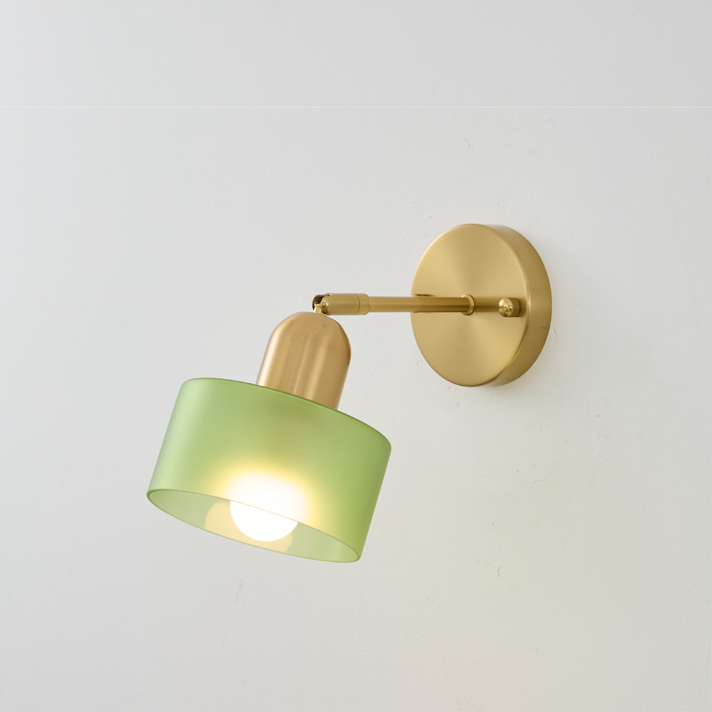 Bauhaus Colored Glass Wall Light | Ormexis