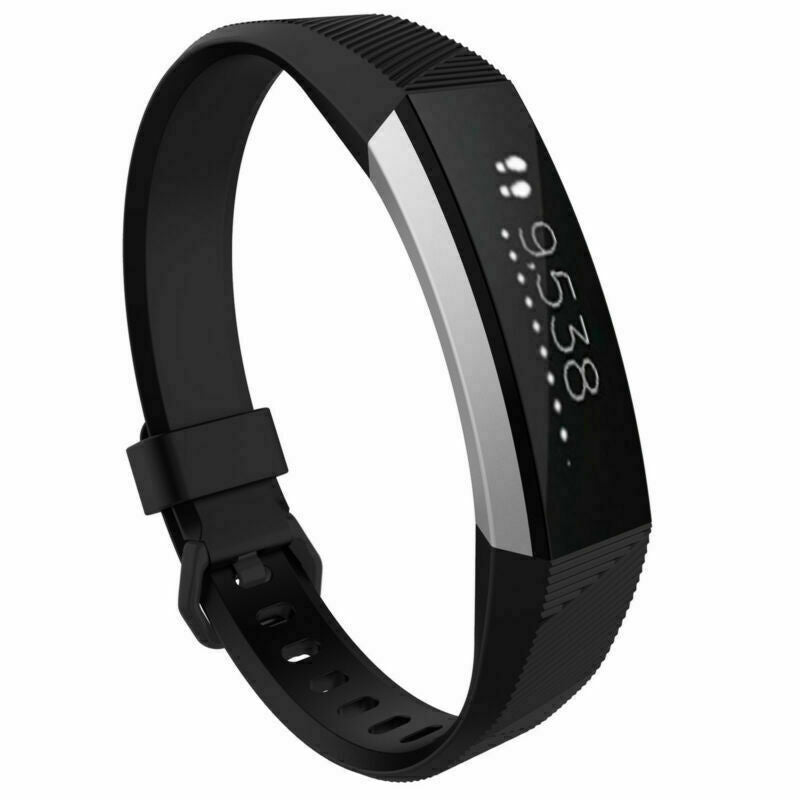 Curea de silicon negru pentru înlocuire Fitbit Alta (HR)