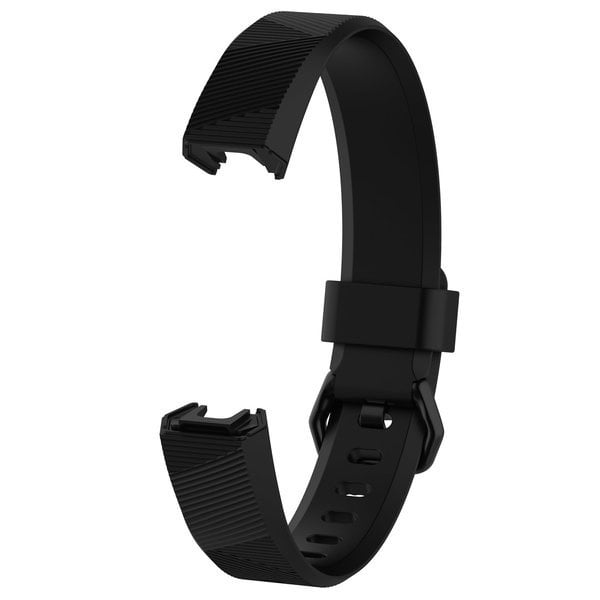 Schwarzes Silikonarmband Ersatz für Fitbit Alta (HR)