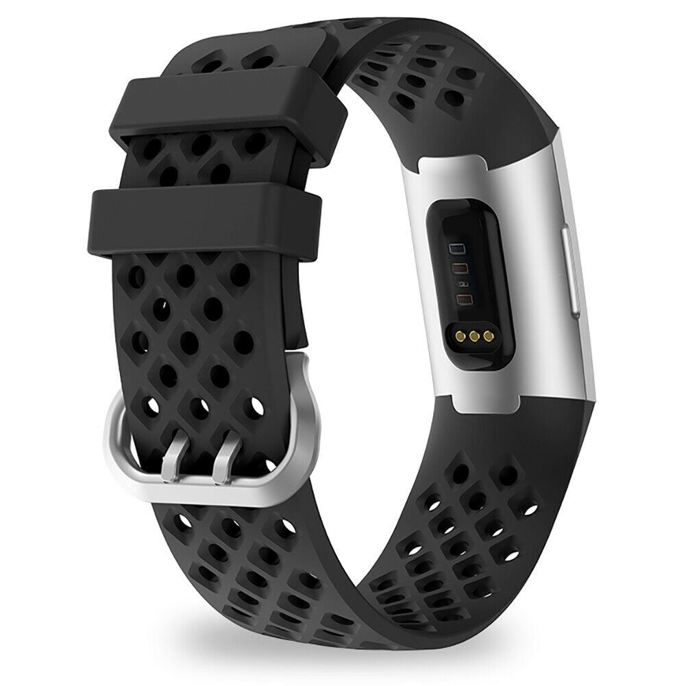 Accessorio Fitbit Charge 4 Nero con Cinturino Traspirante