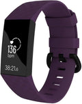 Fialový silikonový náhradní řemínek pro Fitbit Charge Four