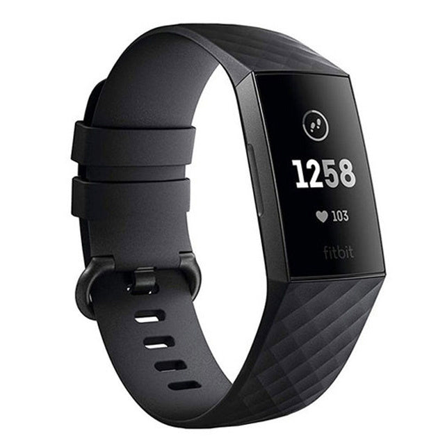 Czarny pasek silikonowy zamienny do Fitbit Charge 3