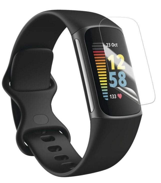 Fitbit Charge 5 Displayschutz, klare Kunststofffolie