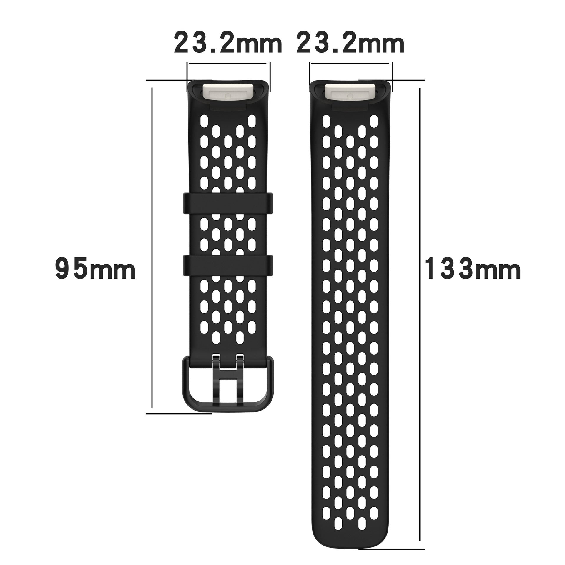 Fitbit Charge 5 Nero Cinturino Leggero in Silicone Traspirante