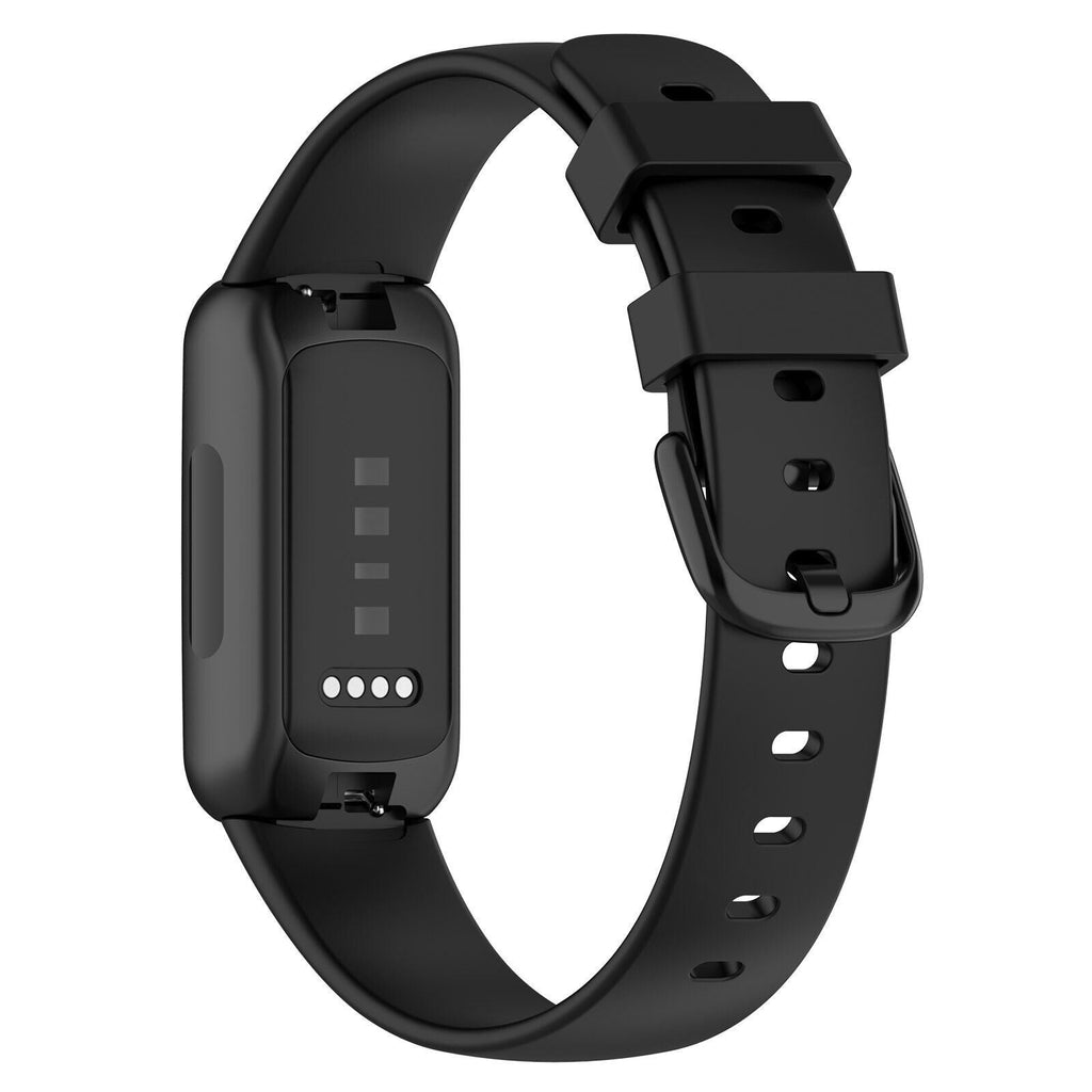 Fitbit Inspire 3 Replacement Black Silicone Band For Daily Wear