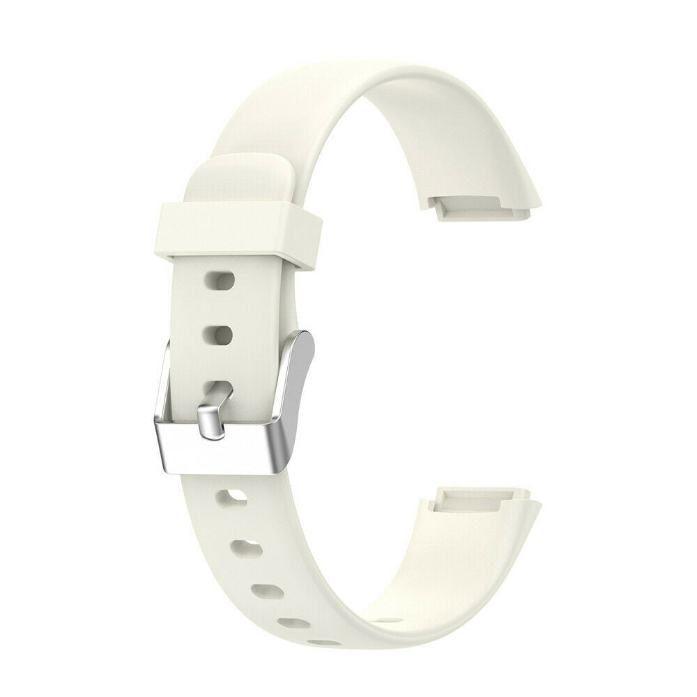 Off White Silicone Strap Replacement Band For Fitbit Luxe