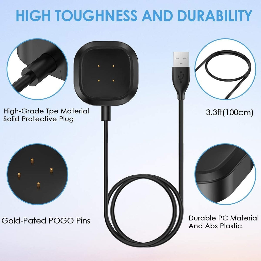Ladekabel for smartklokke til Fitbit Sense og Sense 2