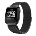 Milanesisk Rem i Sort til Fitbit Versa og Versa 2