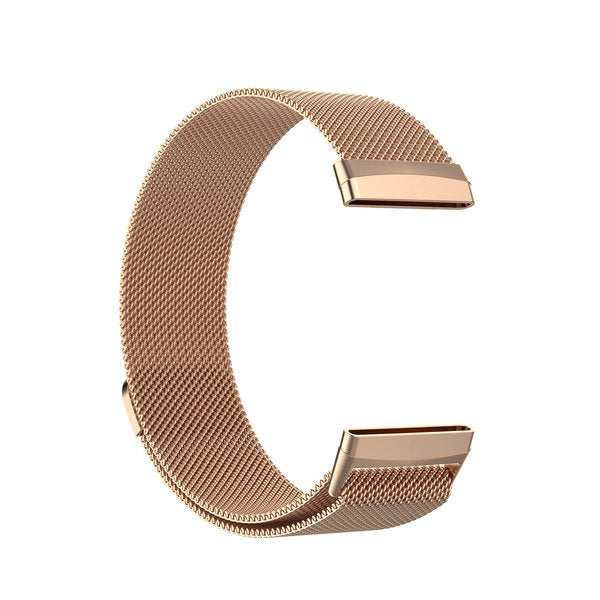 Fitbit Versa 4 Ersatzarmband mit Milanese-Armband in Roségold
