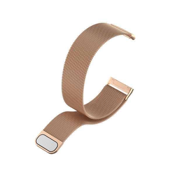 Fitbit Versa 4 Ersatzarmband mit Milanese-Armband in Roségold