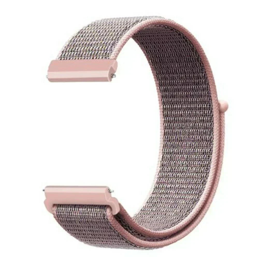 Elegantní růžový nylonový řemínek na zápěstí pro hodinky Fitbit Versa 2