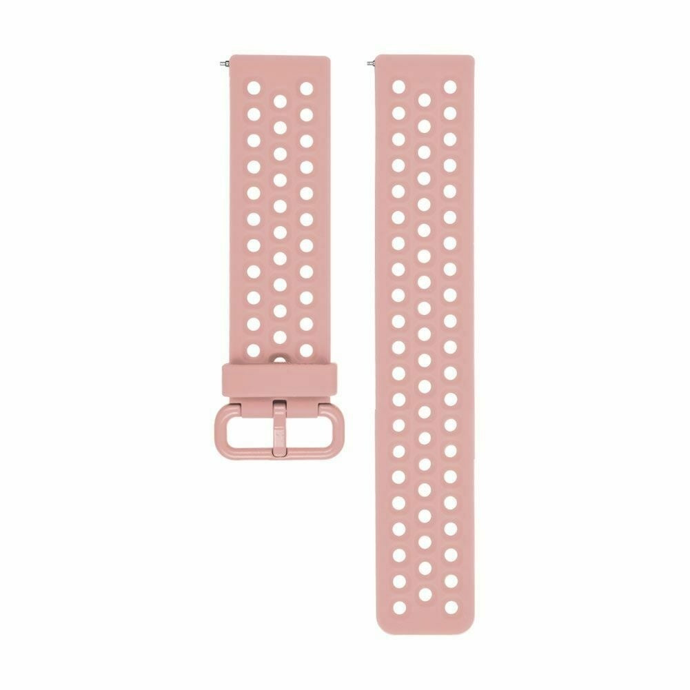Fitbit Versa Armband, passend für Versa 2, aus atmungsaktivem pinkfarbenem Silikon