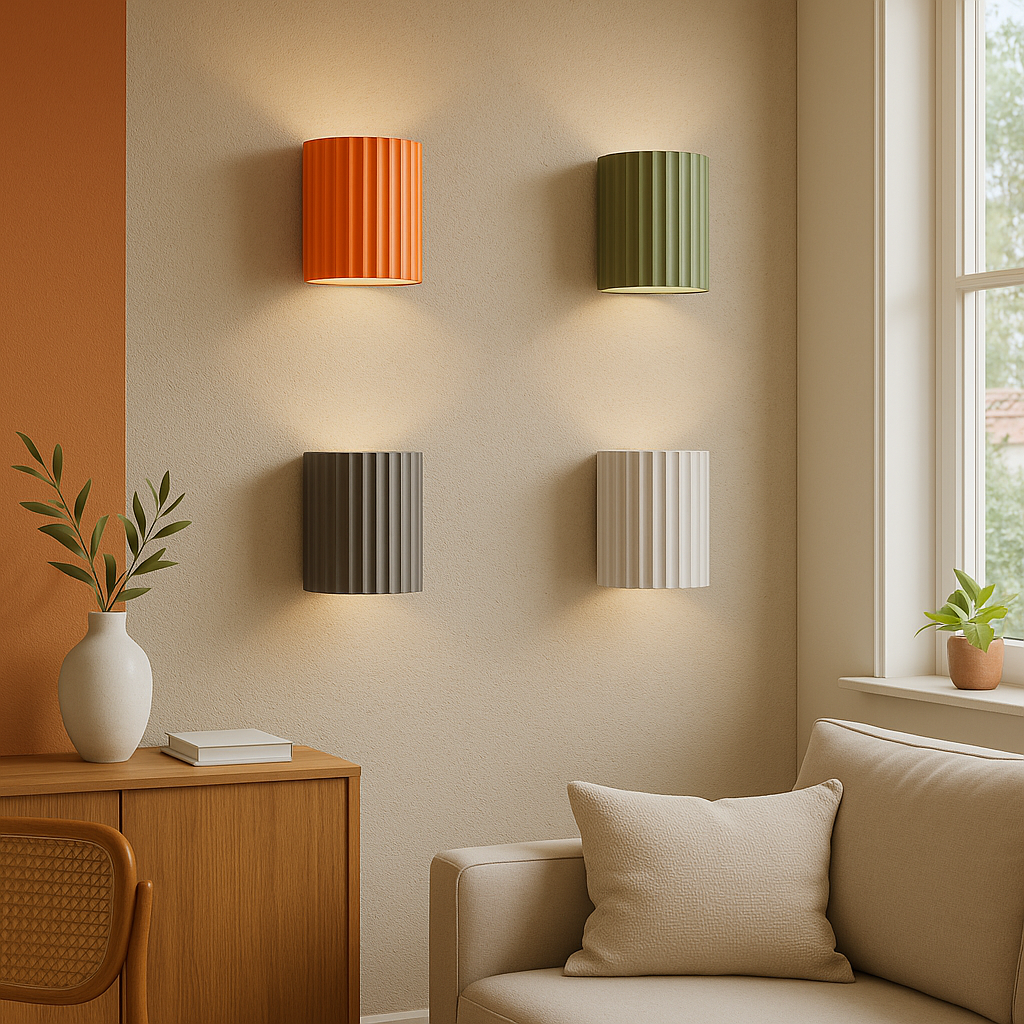 Pleated Ceramic Wall Light | Ormexis