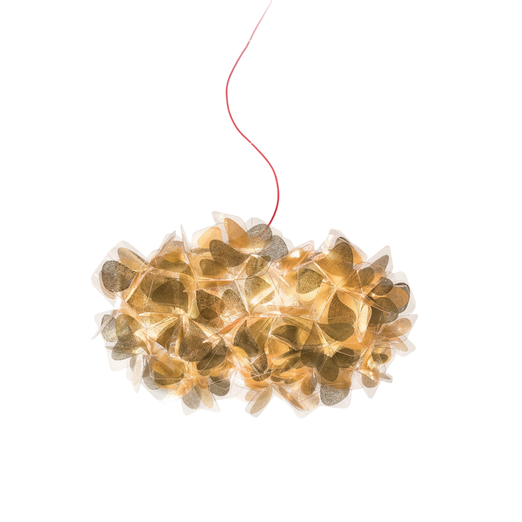 Lampa wisząca w kształcie skupiska płatków kwiatów, biała lub złota | Ormexis