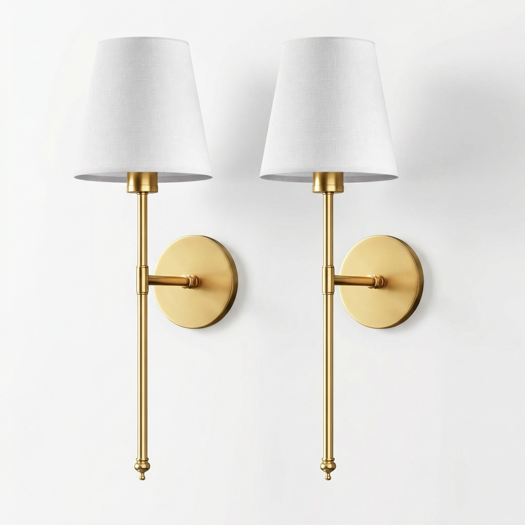 Stoffvegglampe i amerikansk stil | Ormexis