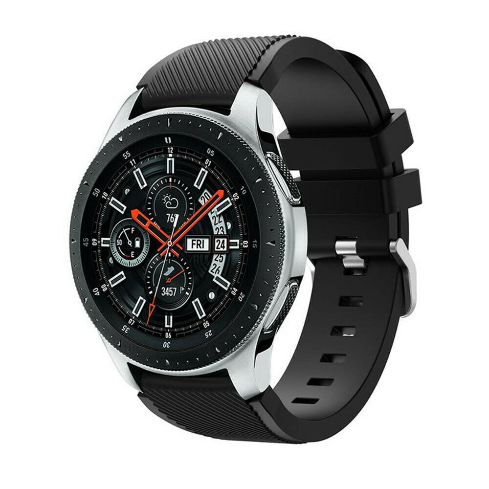 Samsung Galaxy Watch 46mm Bracelet en silicone noir