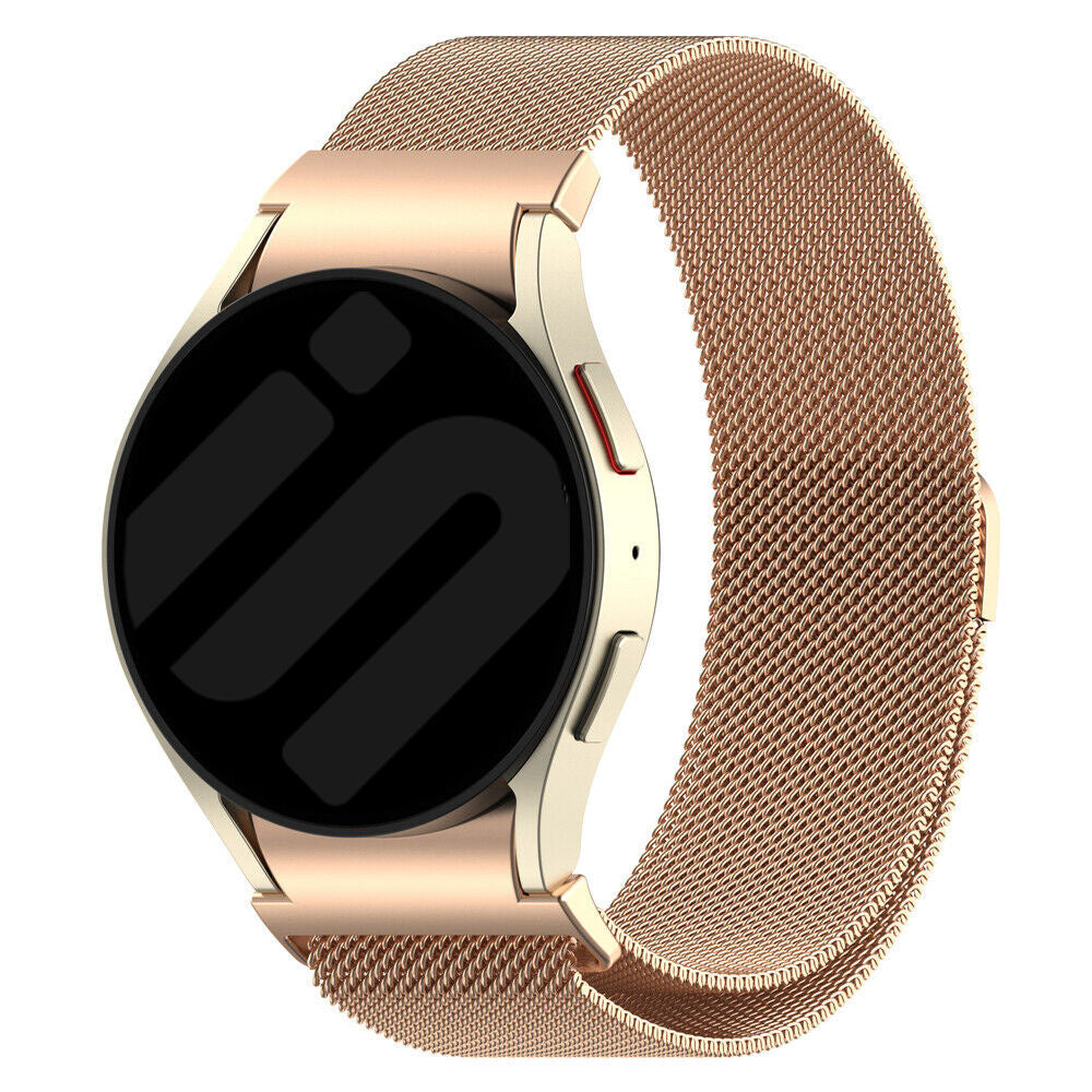 Samsung Galaxy Watch 4 40mm Rose Gold Milanese Strap One Push Clasp