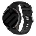 Garmin Vivoactive 3 Black Silicone Watch Band For Wristwatch