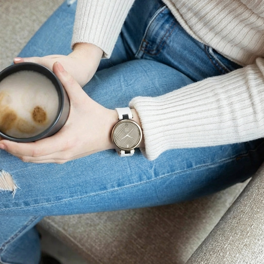 Correa Garmin Lily en silicona blanca para reloj Lily