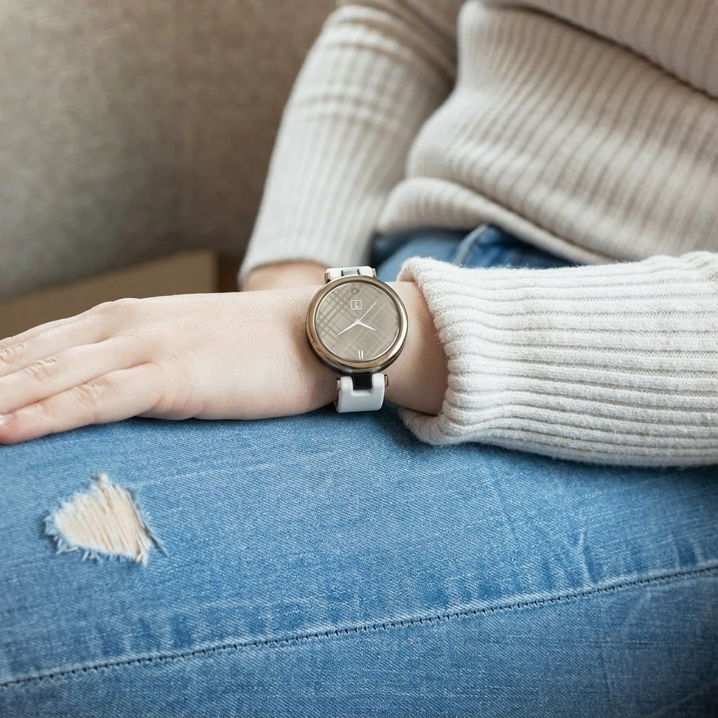 Correa Garmin Lily en silicona blanca para reloj Lily