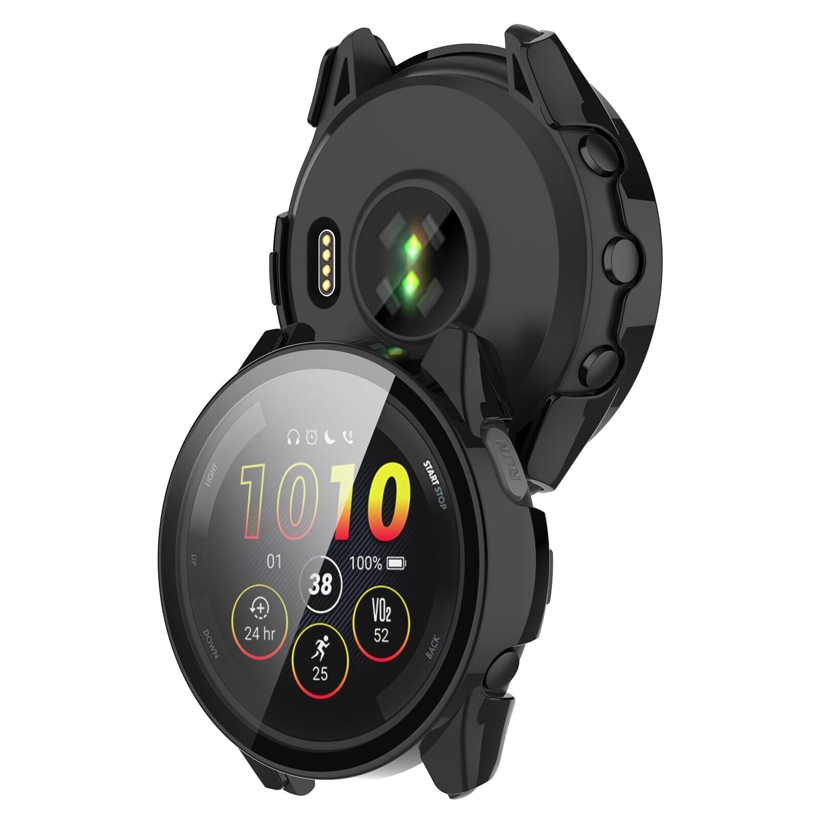 Garmin Forerunner 265 Black Glass Display Protective Case