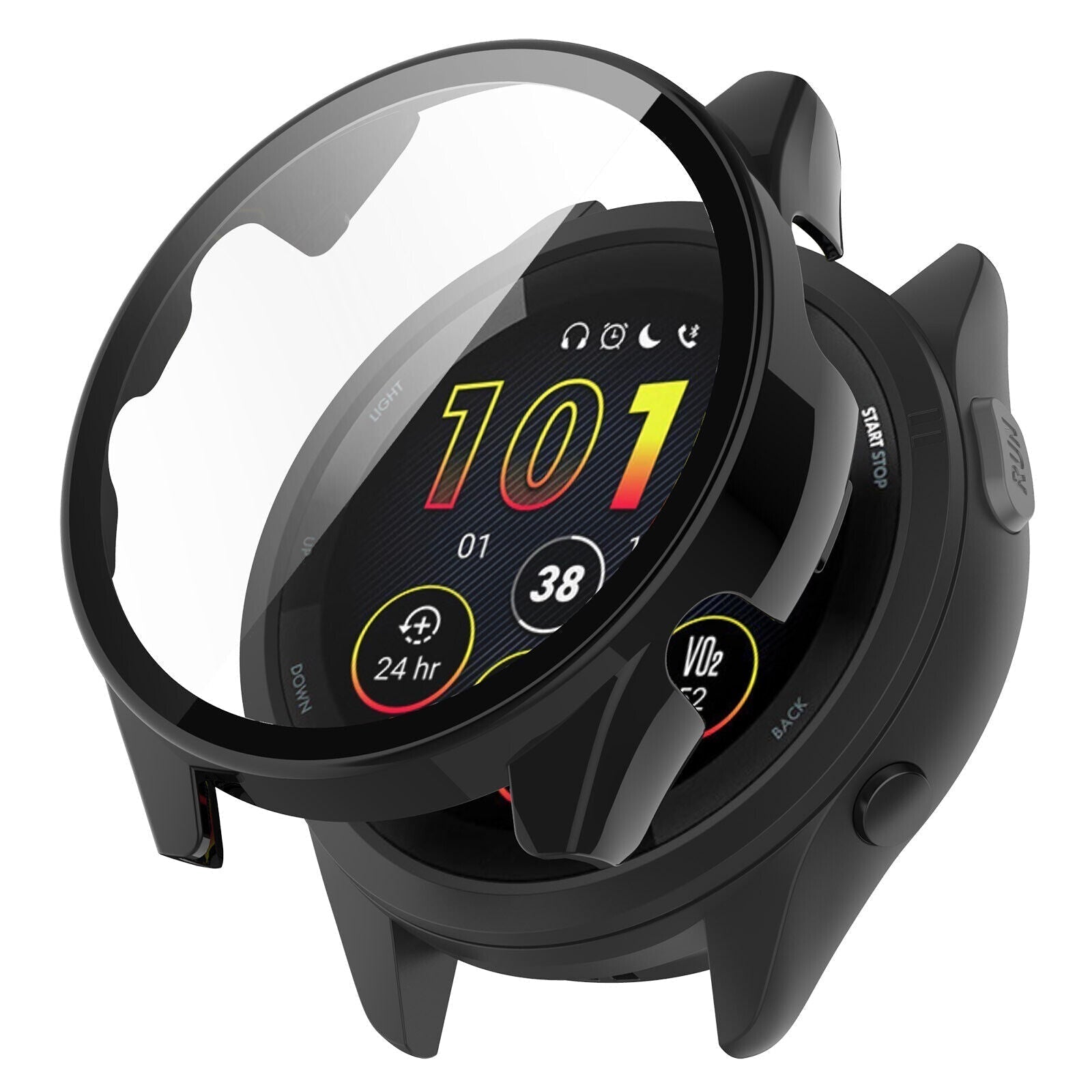 Garmin Forerunner 265 Black Glass Display Protective Case