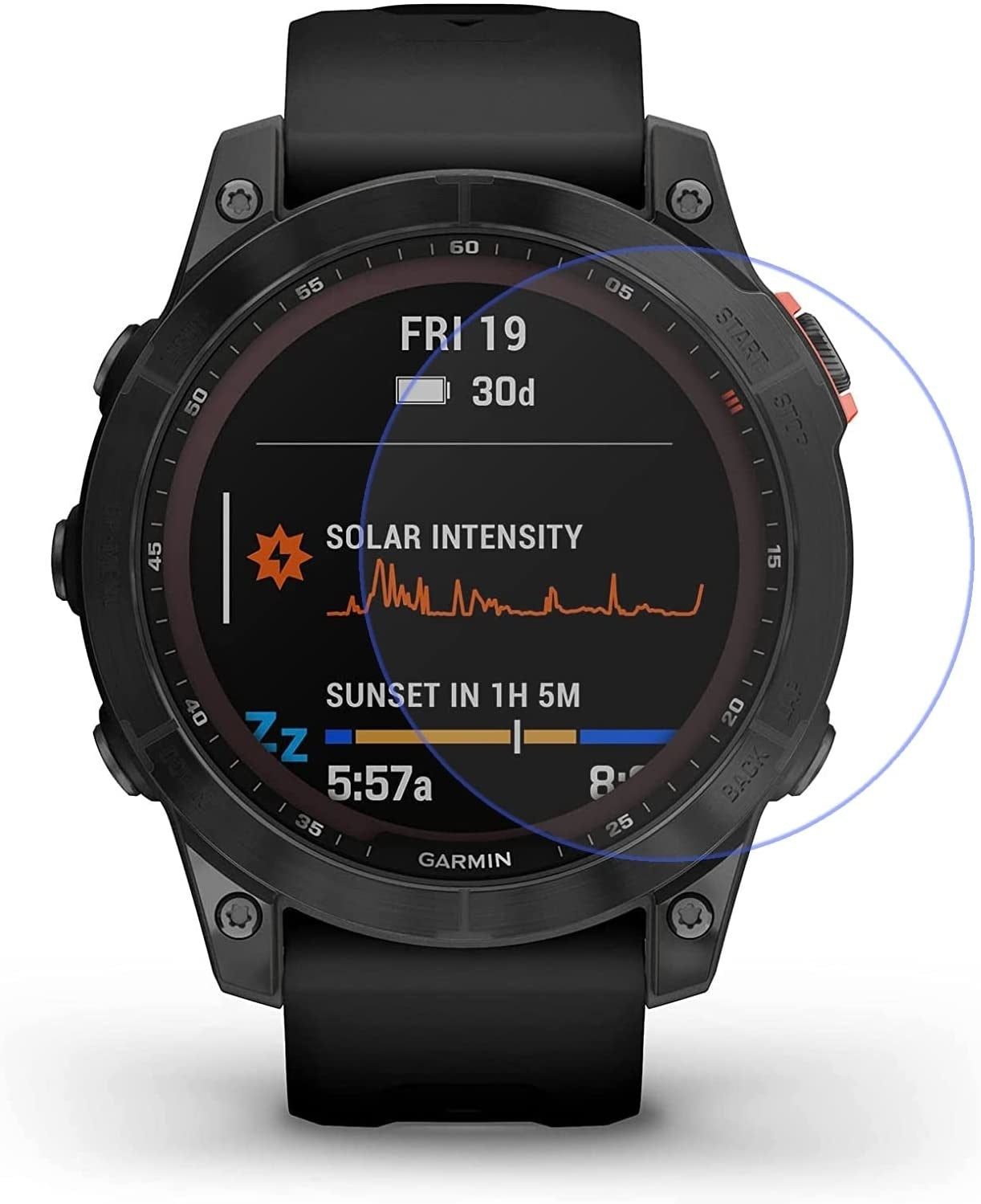 Glass Screen Shield For Smartwatch By Garmin Fenix 7 Solar