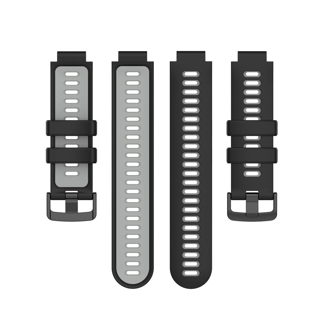 Cinturino sportivo nero grigio per Garmin Forerunner 735XT