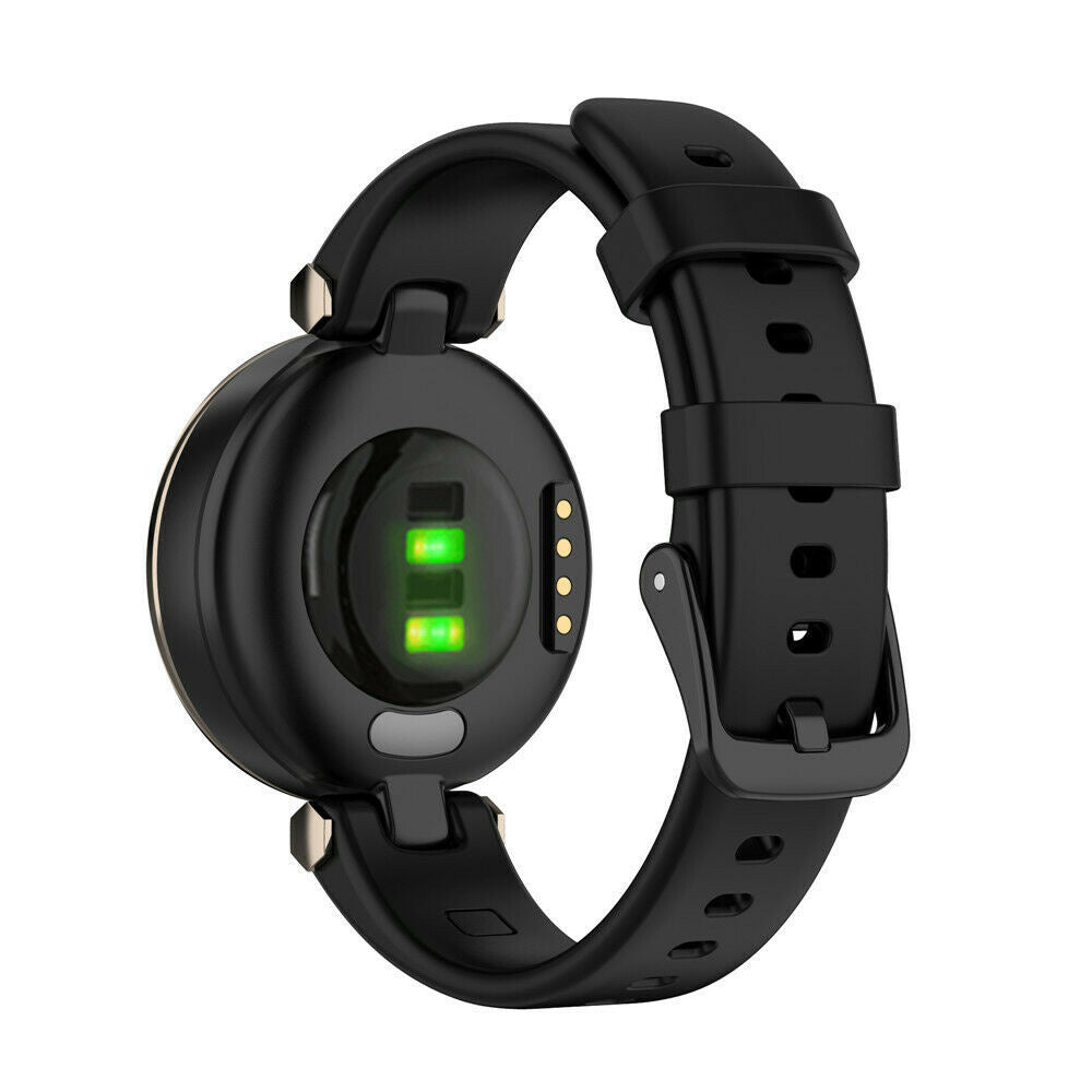 Garmin Lily Black Silicone Replacement Wristband For Smartwatch