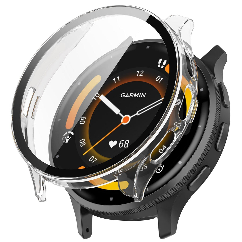Custodia Protettiva in Vetro Trasparente Garmin Venu 3s per Smartwatch