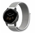 Grå nylonrem til Garmin Vivoactive 4S smartklokke