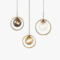Glasspendel med metallring og tonet glass, dimbar | Ormexis