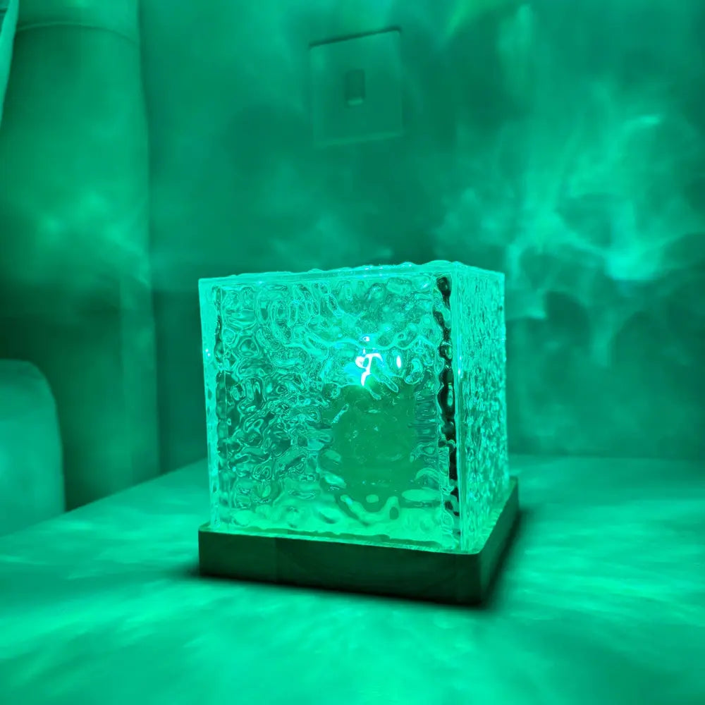 Molten Glass Cube Lamp | Ormexis