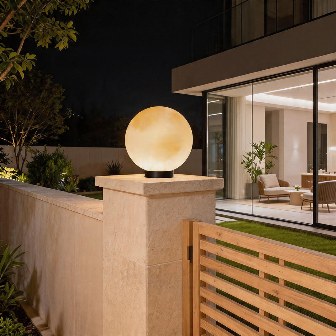 Lampe de poteau globe lunaire Artemis | Ormexis