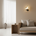 Goldene Vogelsilhouetten-Wandleuchte, moderne Wandleuchte | Ormexis
