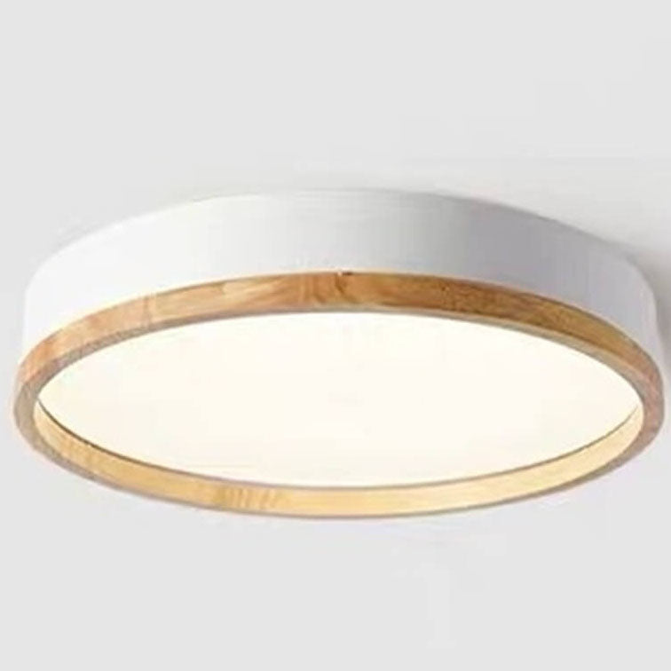 Zelené kulaté stropní LED svítidlo Nordic Scandi s přisazenou montáží | Ormexis
