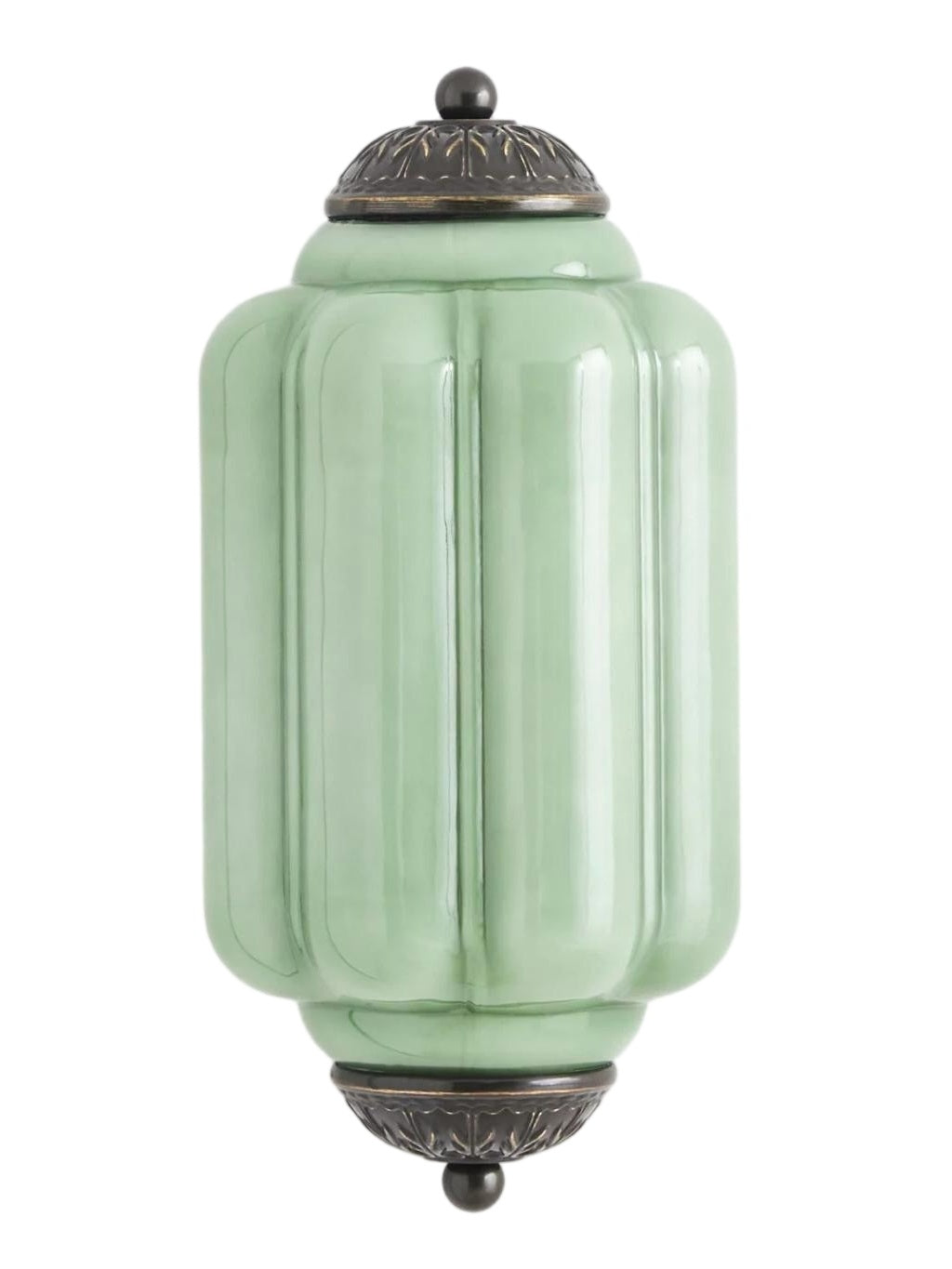 Ribbed Glass Capsule Wall Light | Ormexis
