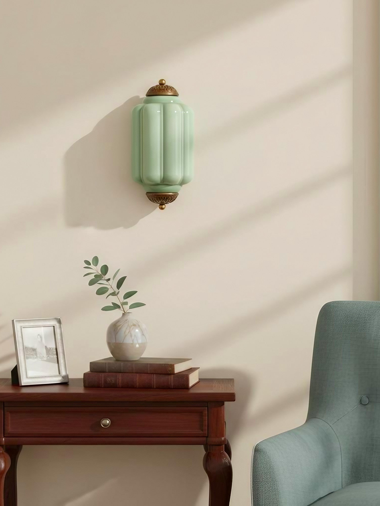 Ribbed Glass Capsule Wall Light | Ormexis