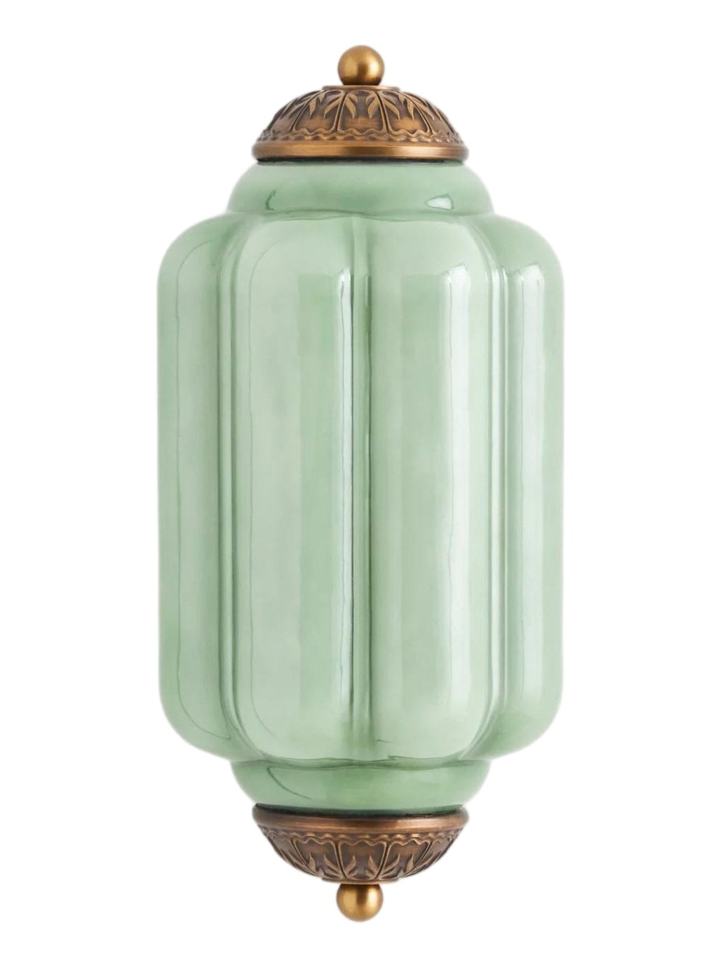Ribbed Glass Capsule Wall Light | Ormexis