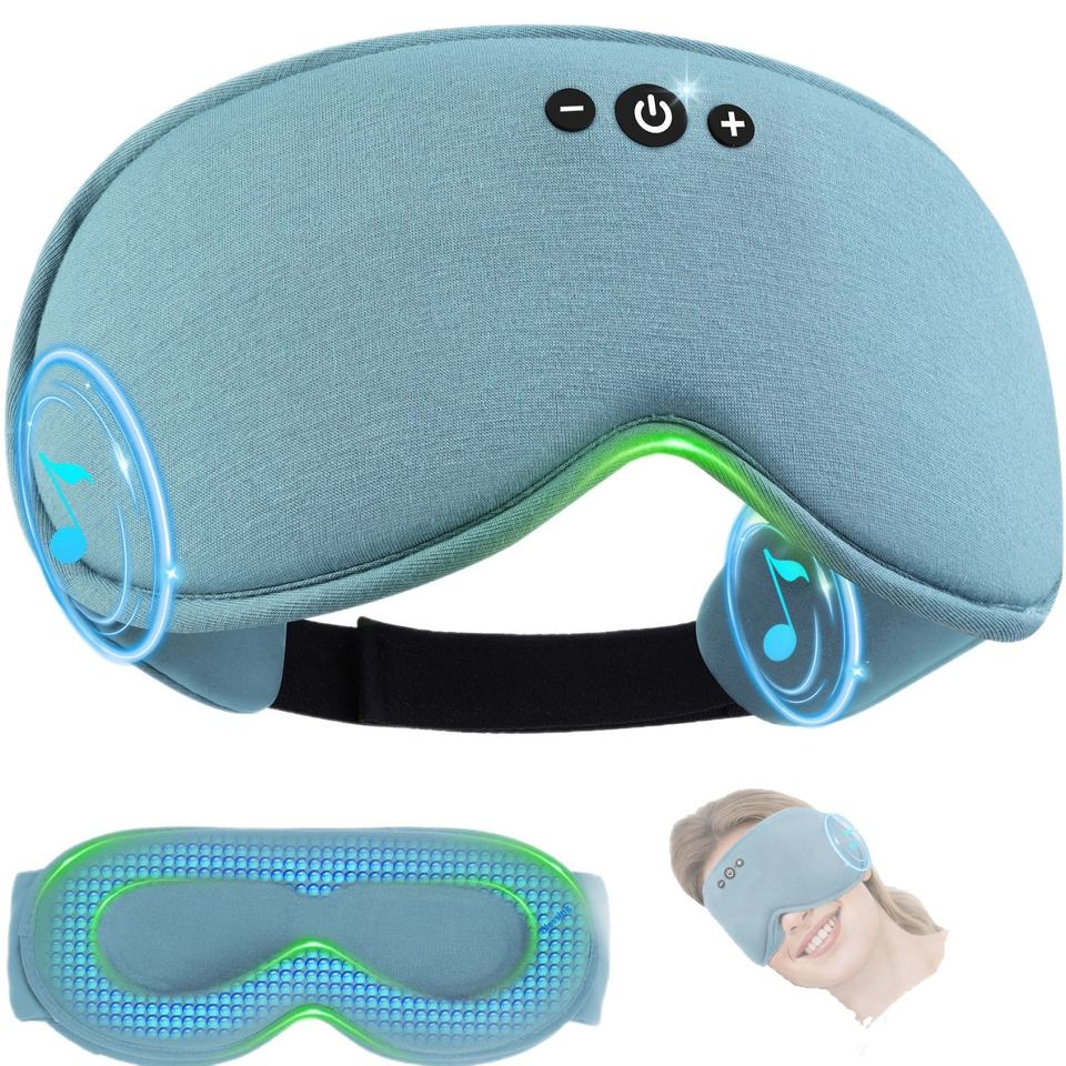 Maschera per gli occhi Serenity Sleep 3D con Bluetooth, blocco della luce e riproduzione musicale