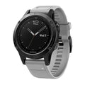 Grey Silicone Band For Garmin Fenix 5 Plus And Fenix 6 Pro Watches
