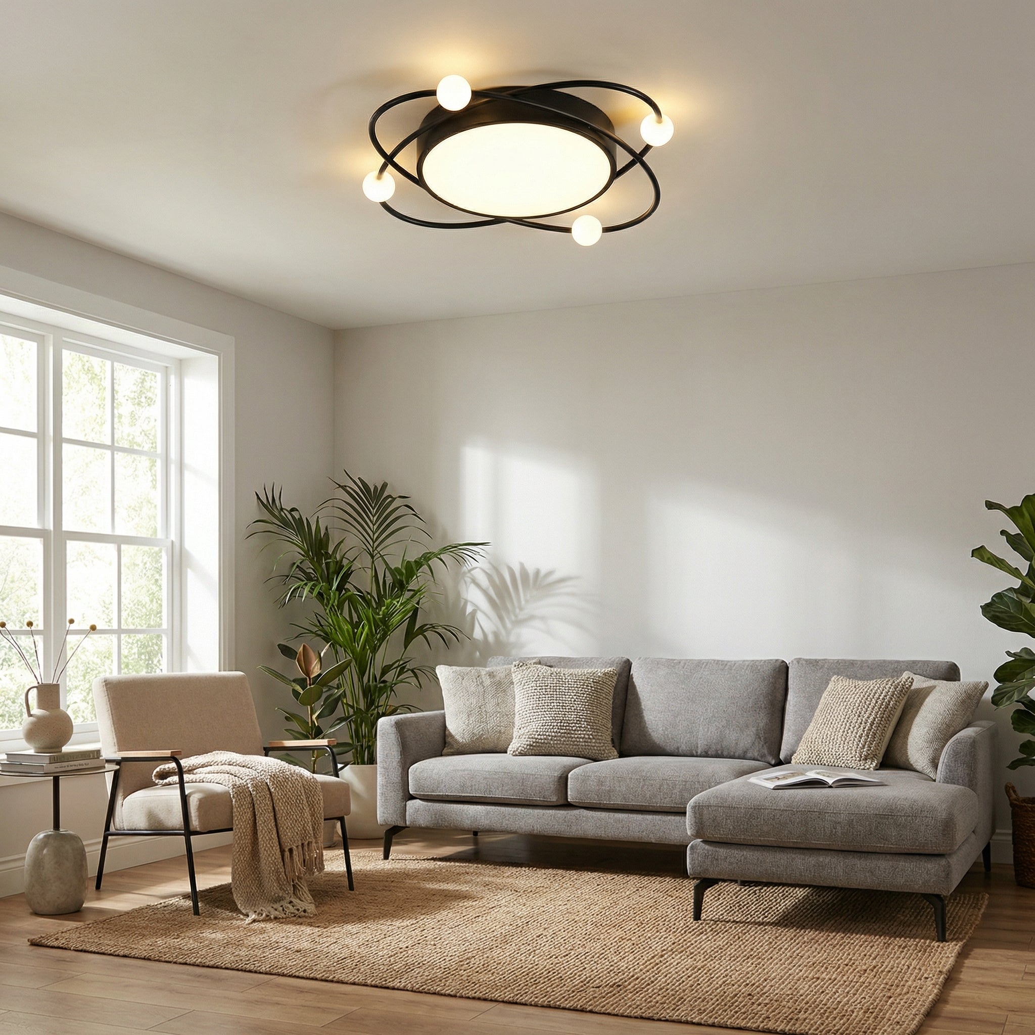 Planet LED-taklampa 50 cm / 60 cm | Ormexis