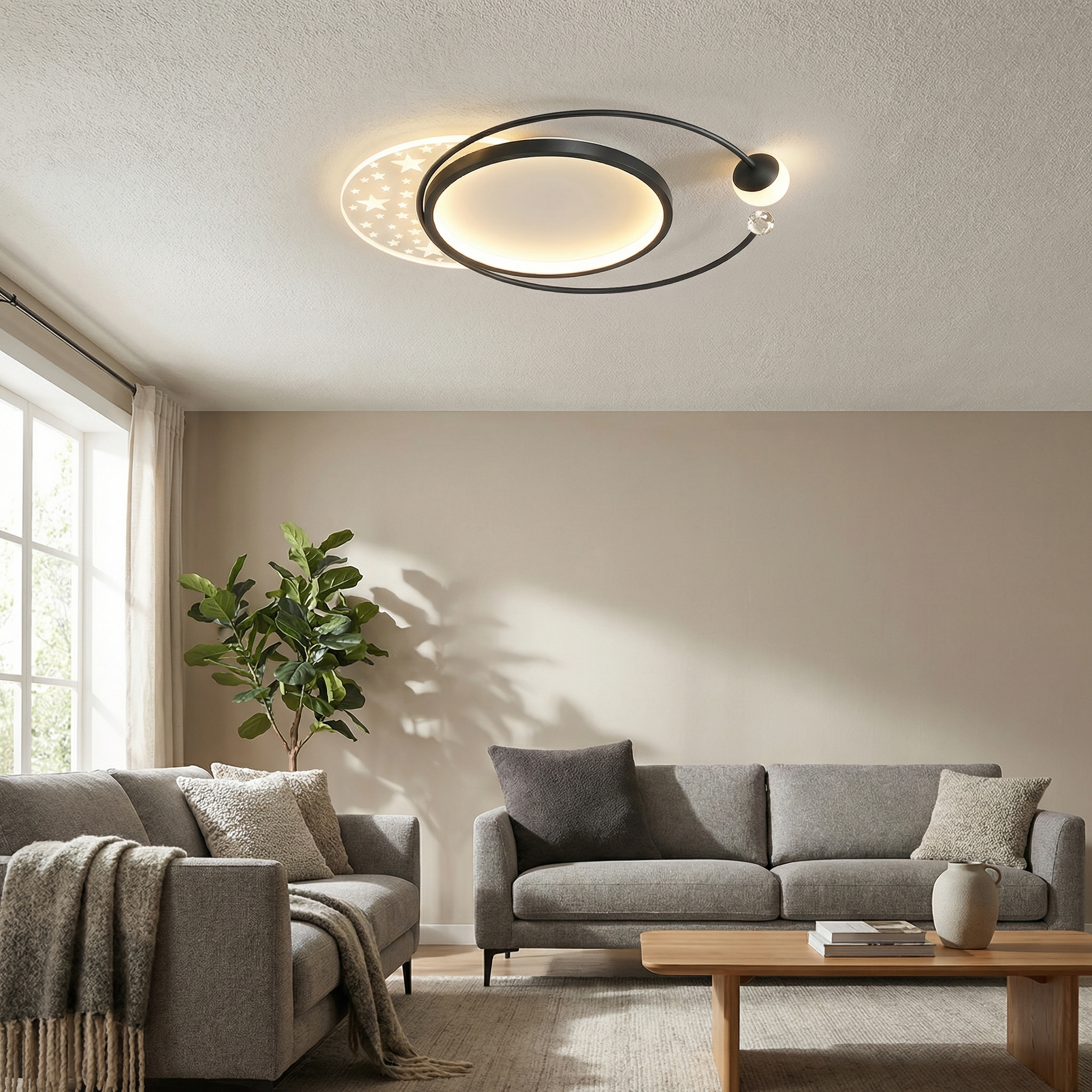 Sferyczna orbita – lampa sufitowa LED 52 cm | Ormexis