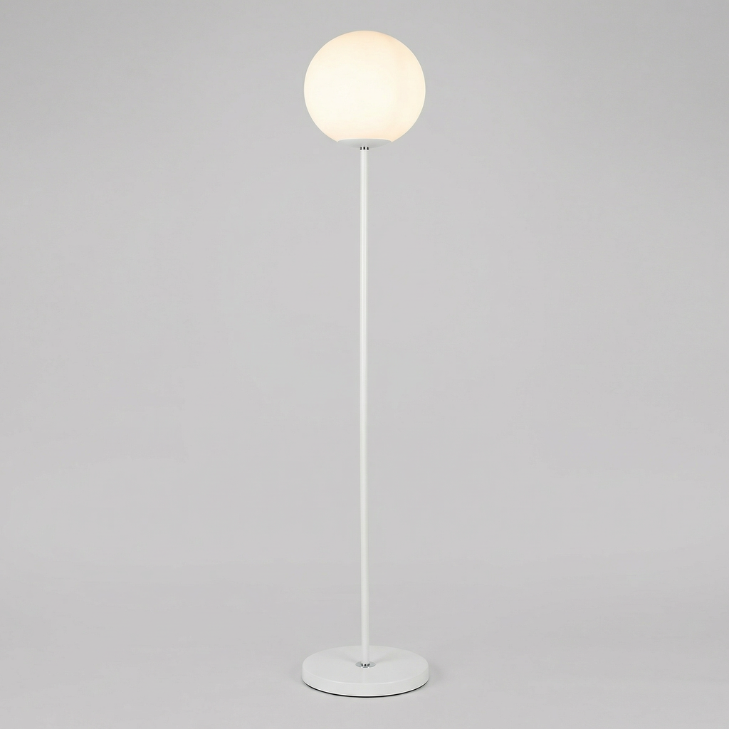 Moderne nordische Globus-Stehlampe