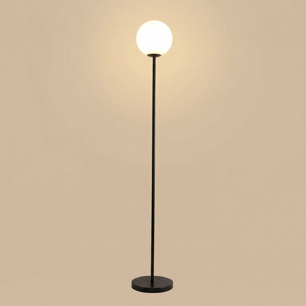 Moderne nordische Globus-Stehlampe