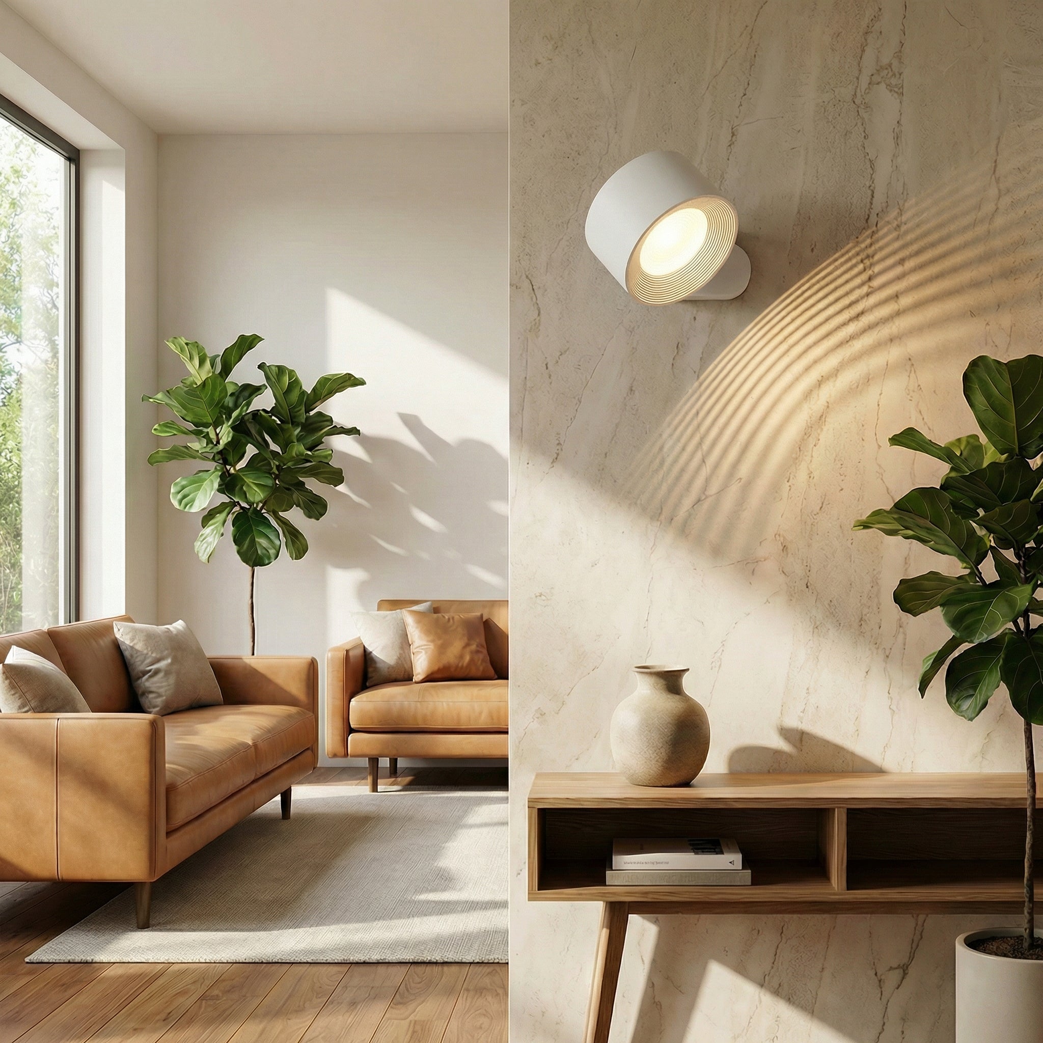 Applique murale LED magnétique rotative à 360° | Ormexis