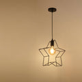 Nordycka czarna lampa wisząca w kształcie pięcioramiennej gwiazdy | Ormexis