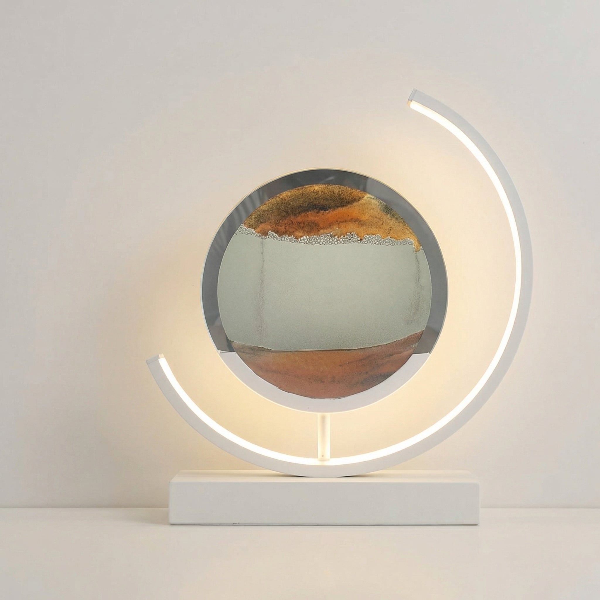 Lampe de table artistique 3D à sables mouvants | Ormexis