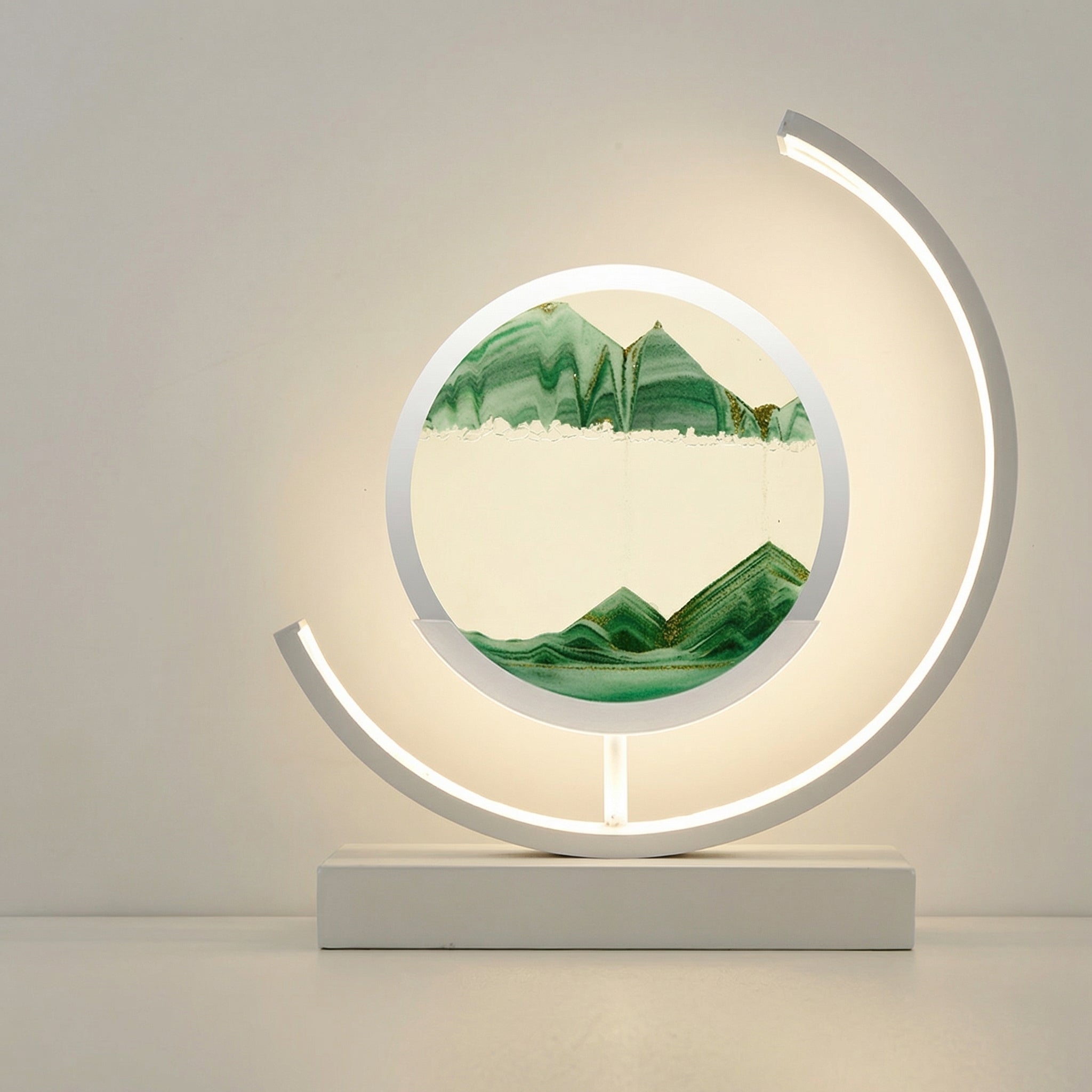 Lampe de table artistique 3D à sables mouvants | Ormexis